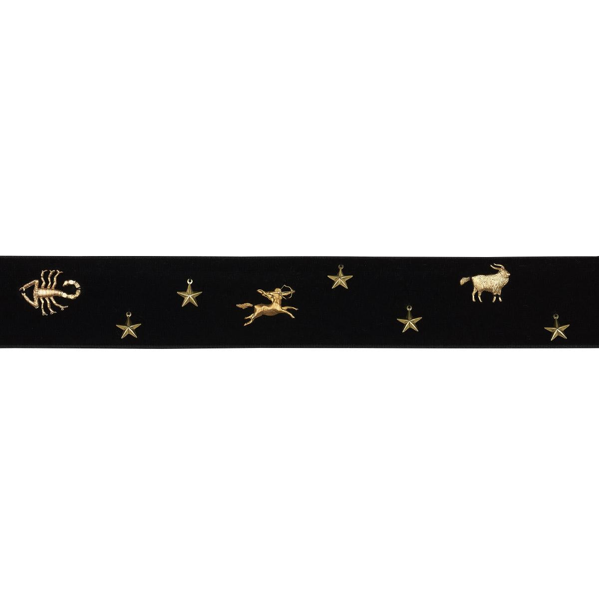 Schumacher Black Carmen Velvet Tape