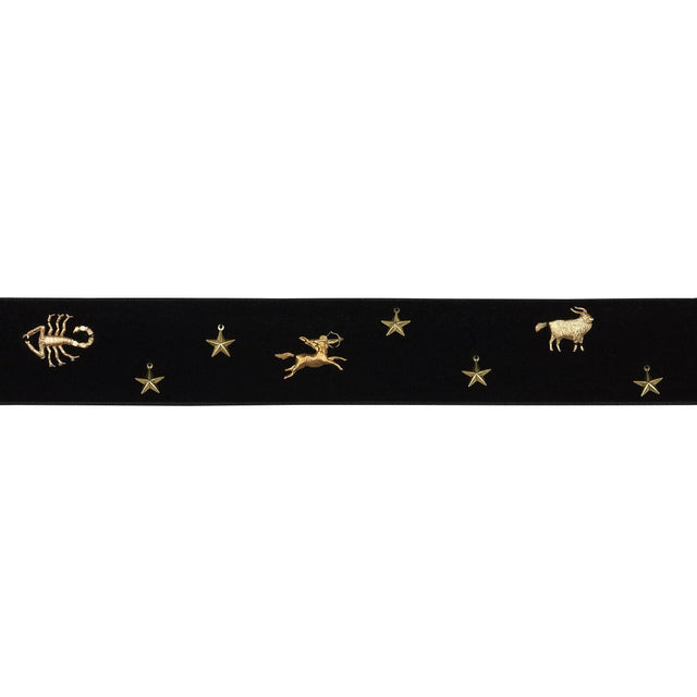 Schumacher Black Carmen Velvet Tape