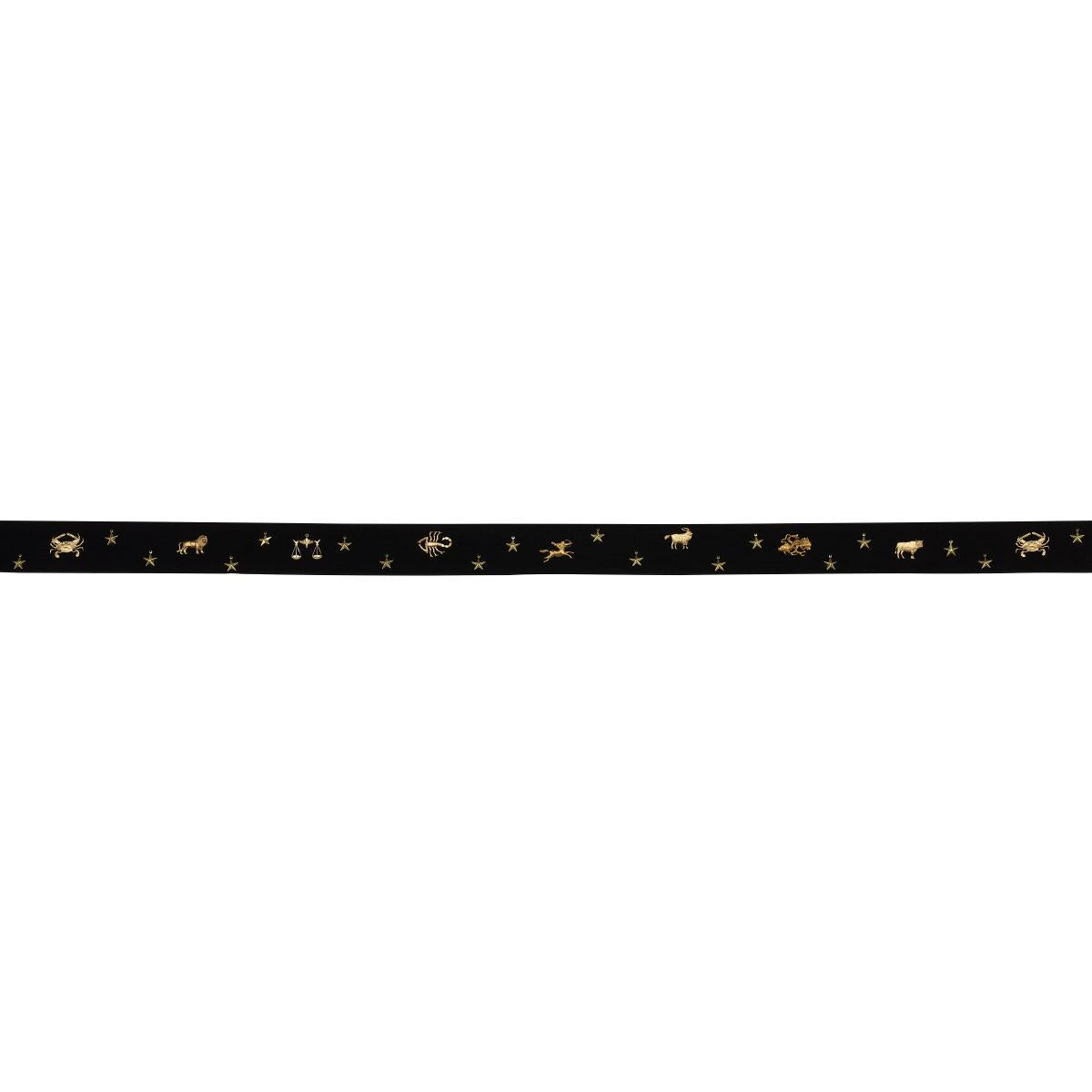 Schumacher Black Carmen Velvet Tape