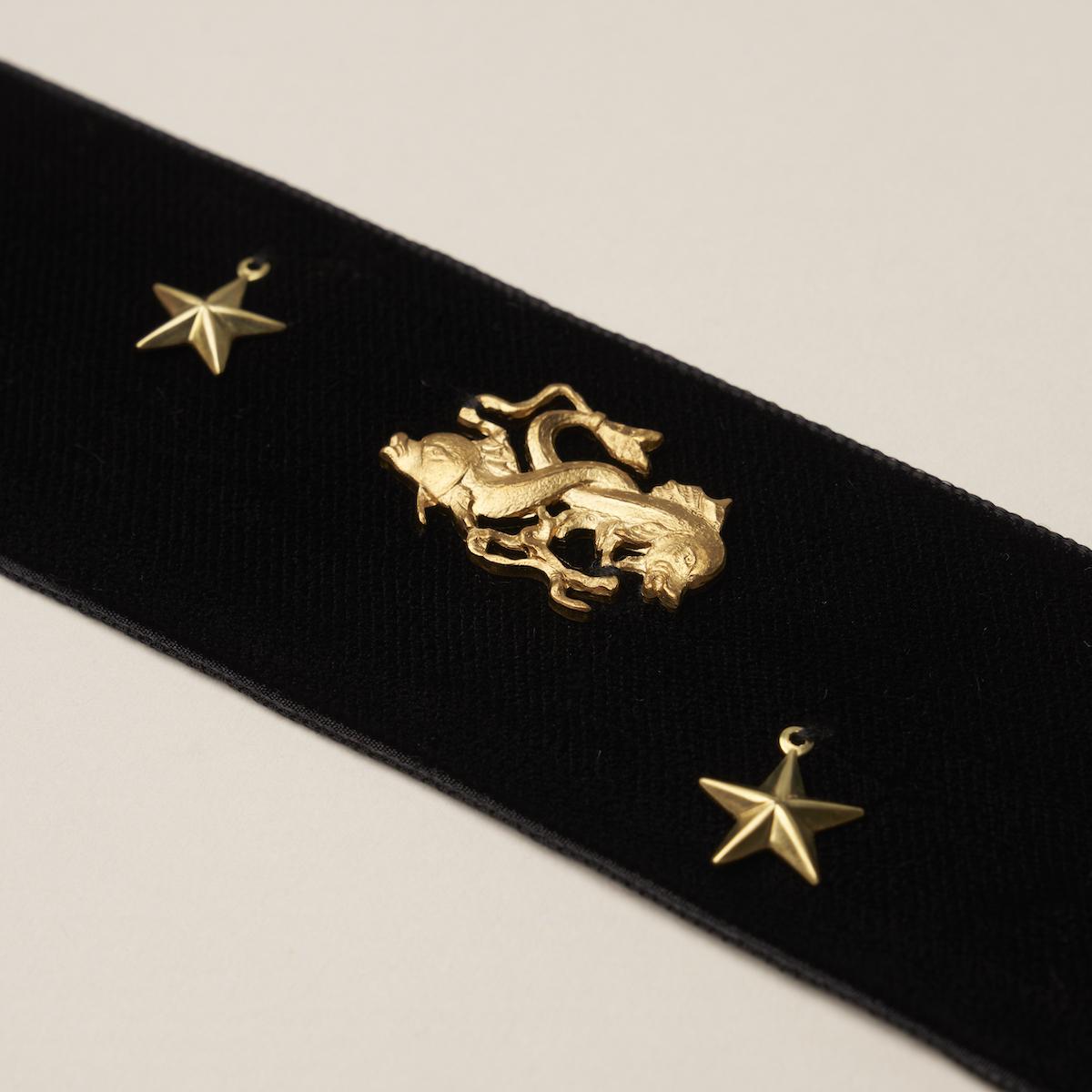 Schumacher Black Carmen Velvet Tape