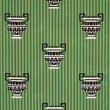 Schumacher Clermont Pingl Green Fabric