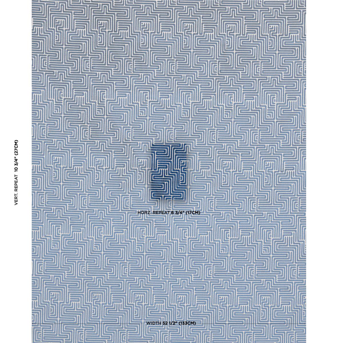 Schumacher Lisboa Velvet Midnight Blue Fabric