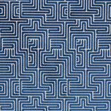 Schumacher Lisboa Velvet Midnight Blue Fabric