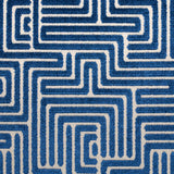 Schumacher Lisboa Velvet Midnight Blue Fabric