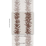 Schumacher Backdrop X Schumacher White Lotus Cocoa Wallpaper