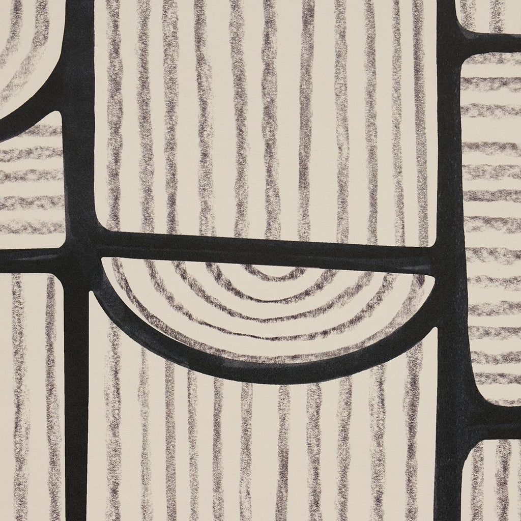 Schumacher Bloomsbury Carbon Wallpaper