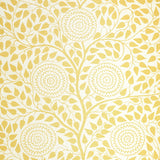 Schumacher Kayon Sisal Panel Soft Yellow Wallpaper
