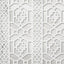 Schumacher Zanzibar Trellis Mylar Silver Mylar Wallpaper