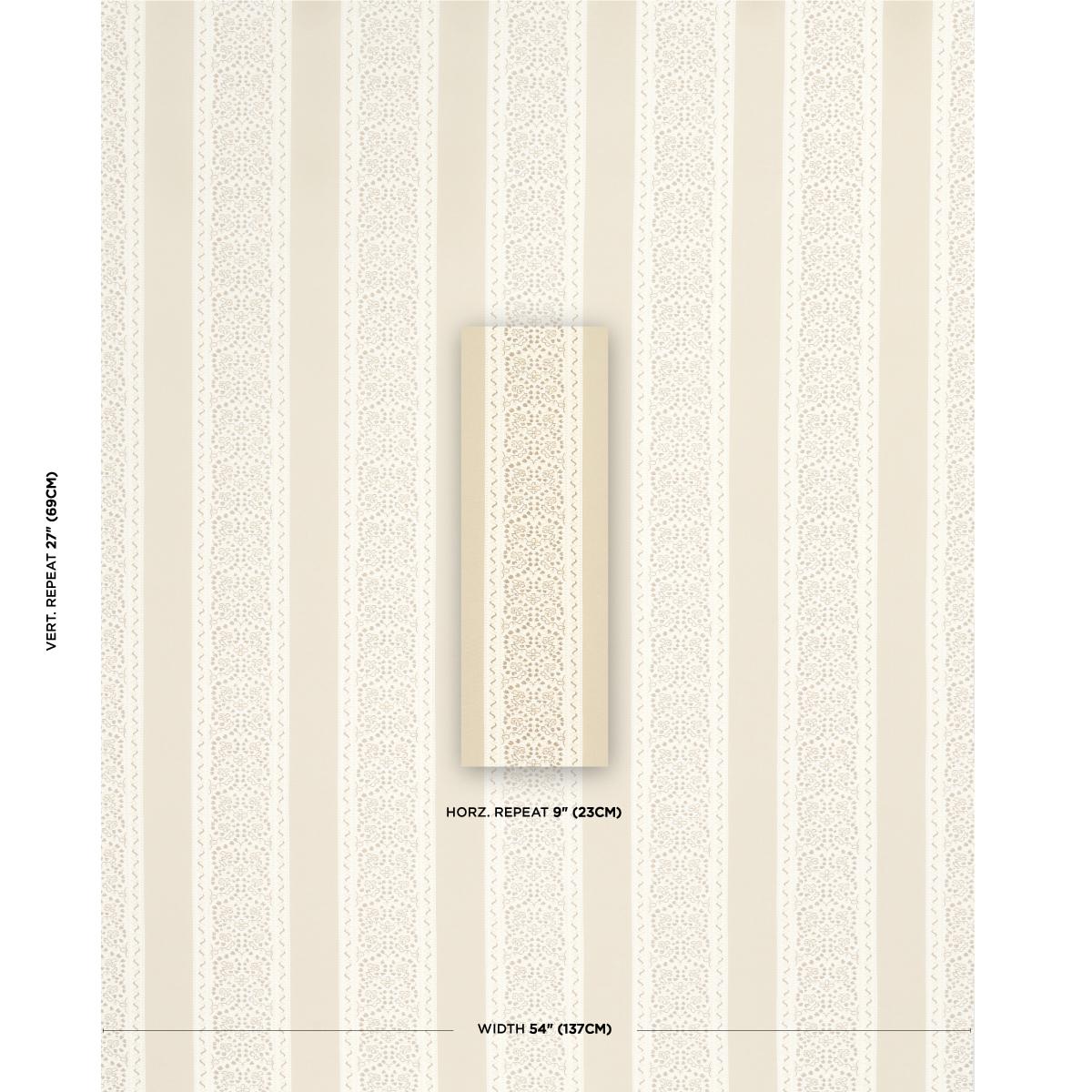 Schumacher Jasmine Indoor/Outdoor Neutral Fabric