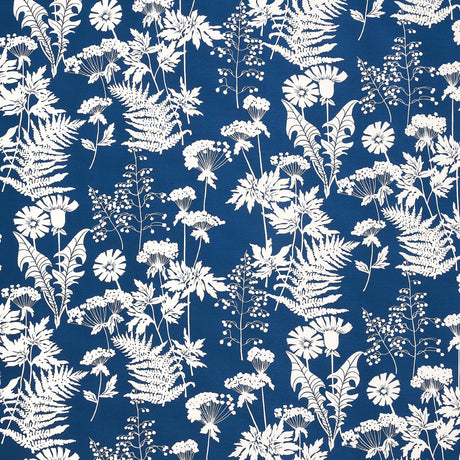 Schumacher Spring Floral Indoor/Outdoor Navy Fabric