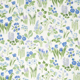 Schumacher Carly Blue Bell Fabric