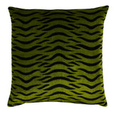 Schumacher Sabi Tiger Velvet Jungle 22" x 22" Pillow
