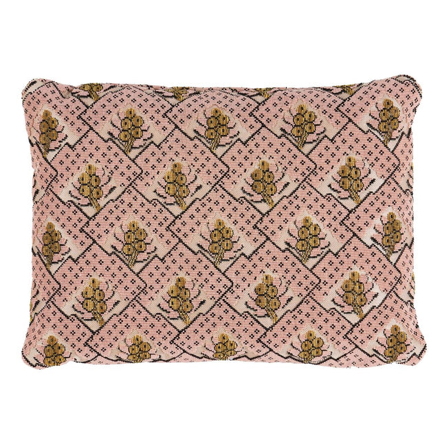 Schumacher Wythe Rose 16" x 12" Blair Silk Pingl Pillow