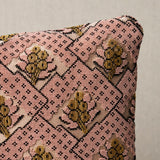 Schumacher Blair Silk Pingl Wythe Rose 16" x 12" Pillow