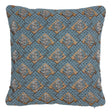 Schumacher Worcester Blue 16" x 16" Blair Silk Pingl Pillow