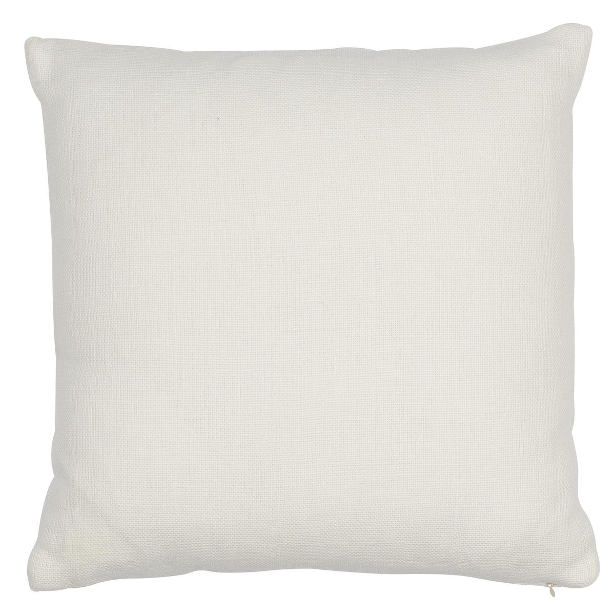 Schumacher Ivory & Blue 18" x 18" Ashoka Pillow