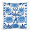 Schumacher Sky 20" x 20" Marguerite Embroidery Pillow