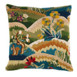Schumacher Document 14" x 14" Gerry Embroidery Pillow B