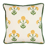 Schumacher Saranda Flower Marigold 20" x 20" Pillow