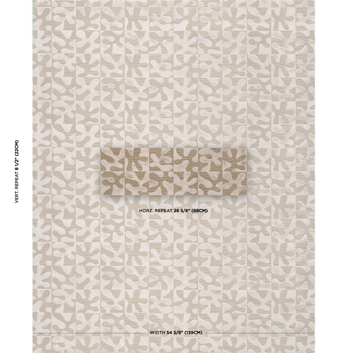 Schumacher Modern Dance Velvet Champagne Fabric