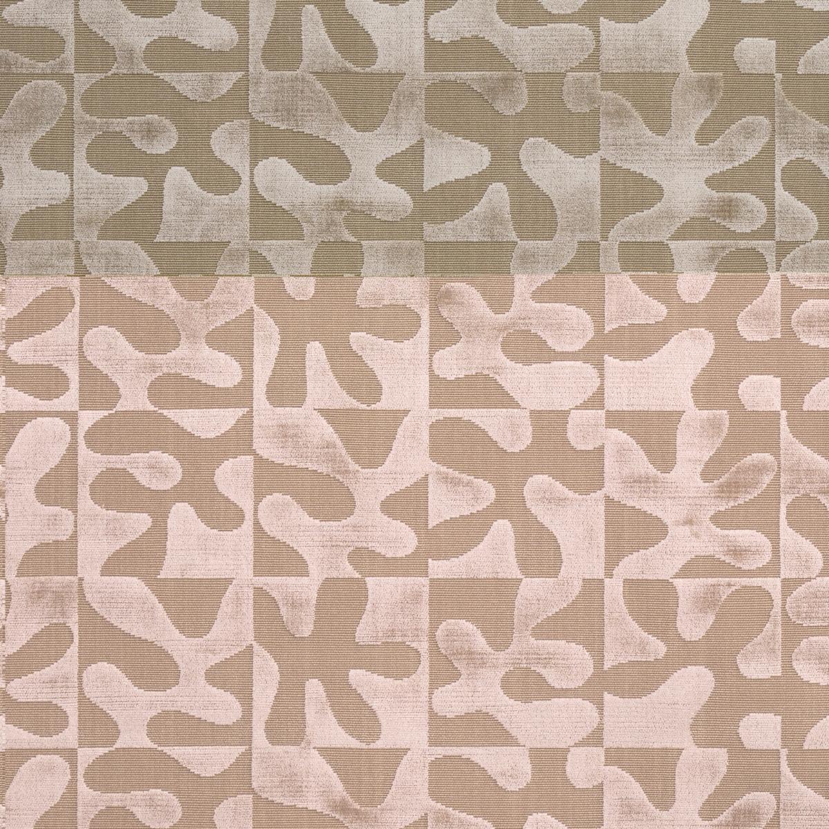 Schumacher Modern Dance Velvet Champagne Fabric