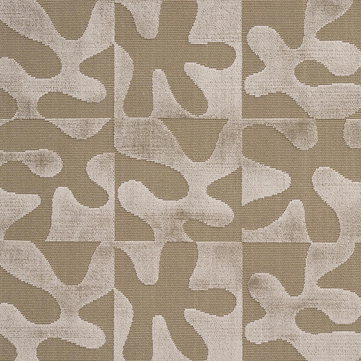 Schumacher Modern Dance Velvet Champagne Fabric