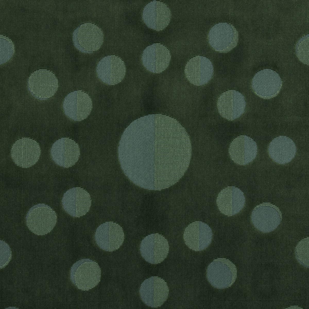 Schumacher Moon Phase Velvet Green Fabric
