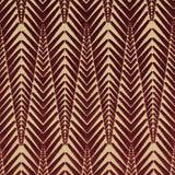 Schumacher Zebra Velvet Gold Plum Fabric