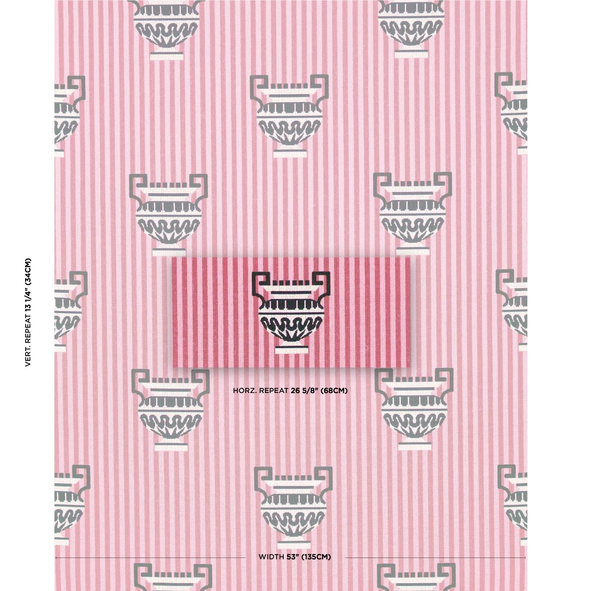 Schumacher Clermont Épinglé Pink Fabric – DecoratorsBest