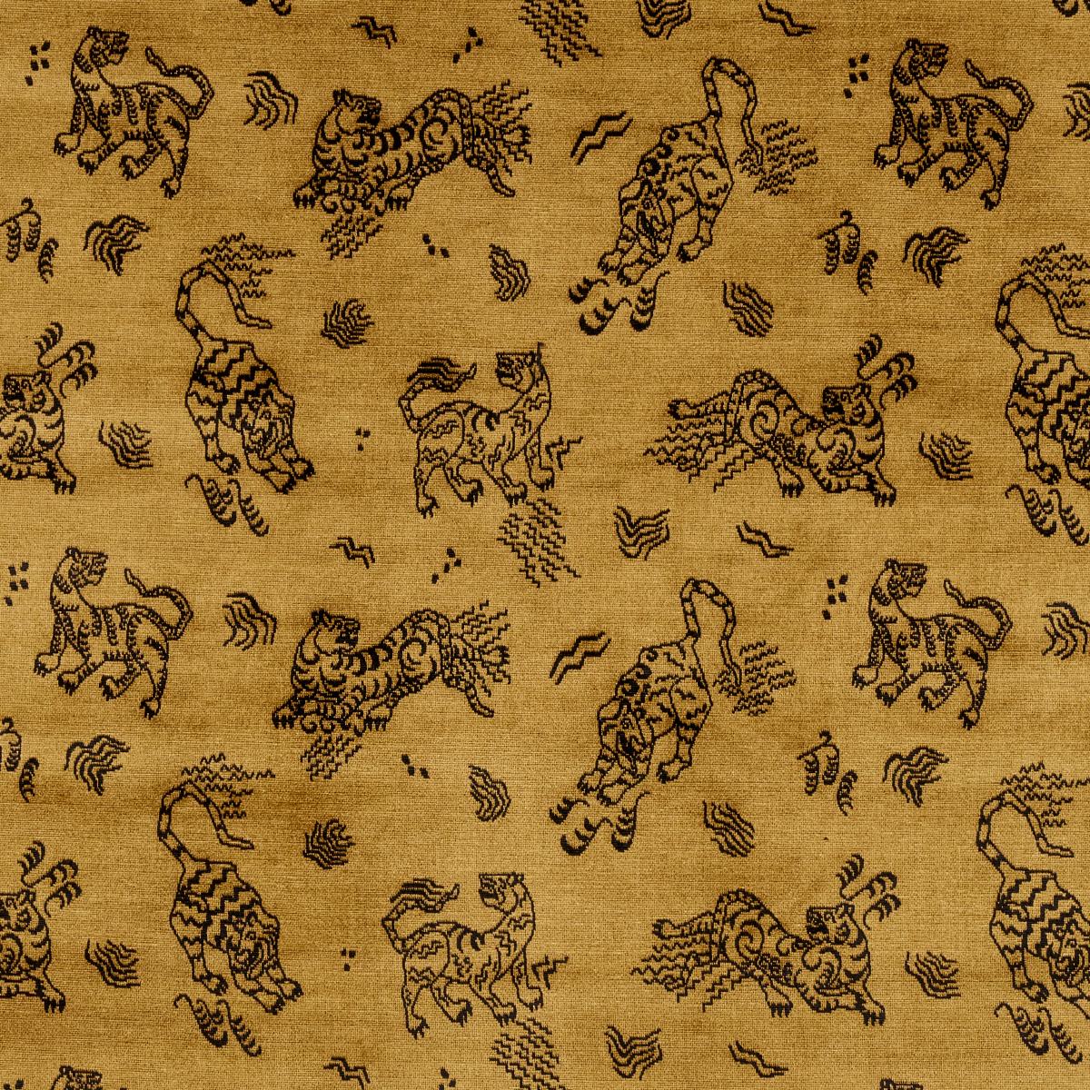 Schumacher Kinabalu Velvet Gold Fabric