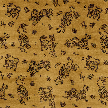 Schumacher Kinabalu Velvet Gold Fabric