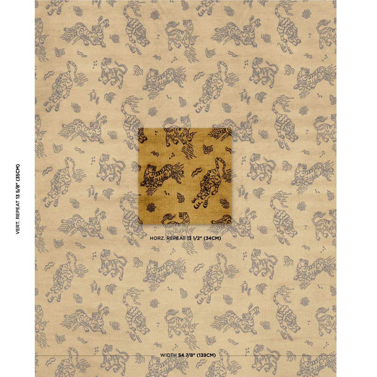 Schumacher Kinabalu Velvet Gold Fabric