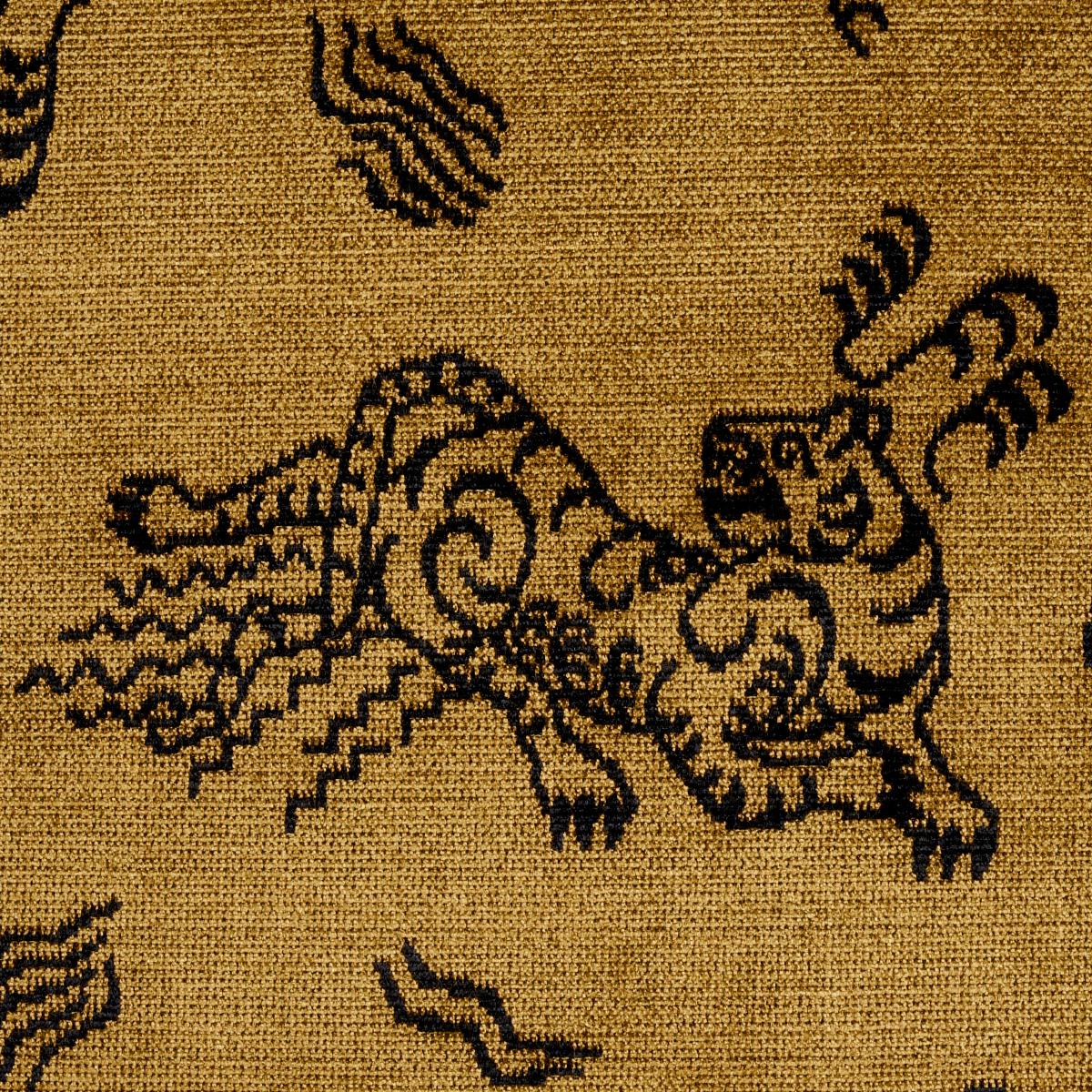 Schumacher Kinabalu Velvet Gold Fabric