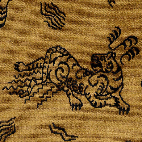 Schumacher Kinabalu Velvet Gold Fabric