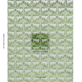 Schumacher Woodland Leopard Velvet Emerald Fabric
