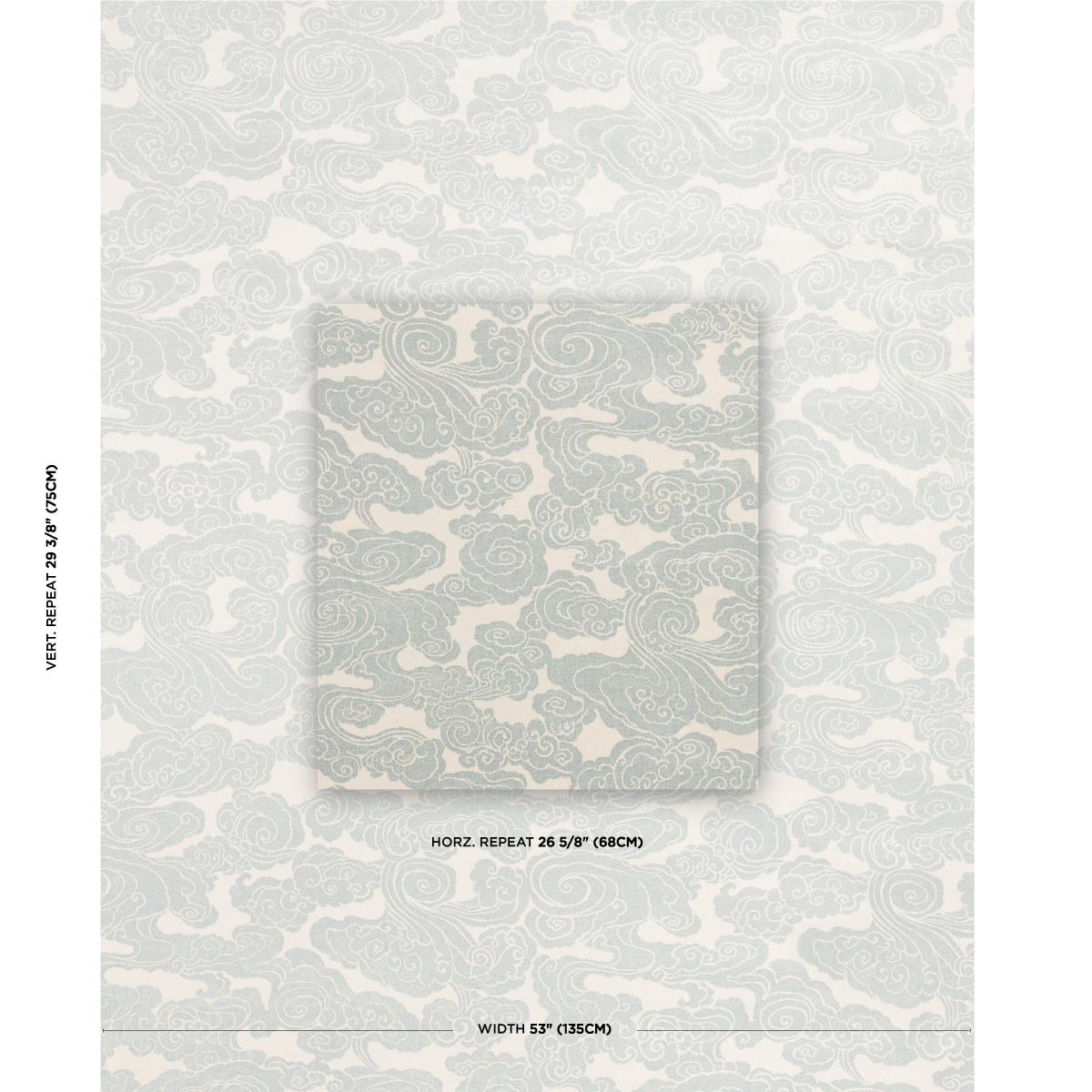 Schumacher Sozan Velvet Mist Fabric