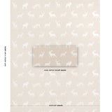 Schumacher Caribou Embroidery Parchment Fabric