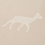 Schumacher Caribou Embroidery Parchment Fabric