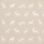 Schumacher Caribou Embroidery Parchment Fabric