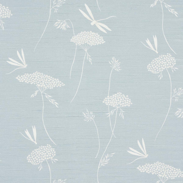 Schumacher La Libellule Silk Ciel Wallpaper