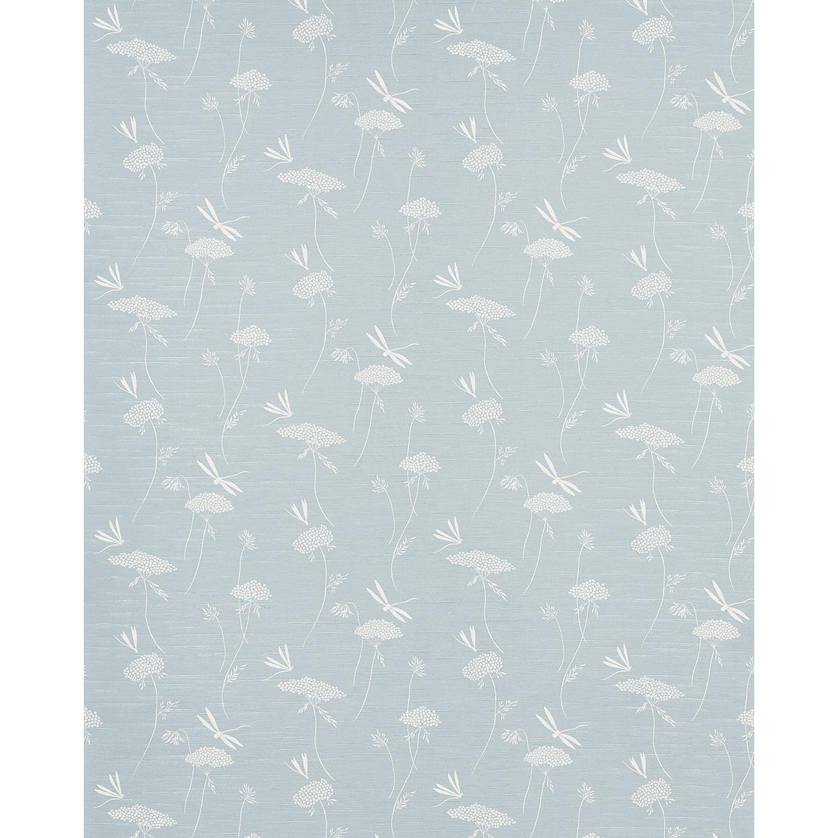 Schumacher La Libellule Silk Ciel Wallpaper