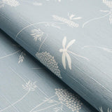 Schumacher La Libellule Silk Ciel Wallpaper