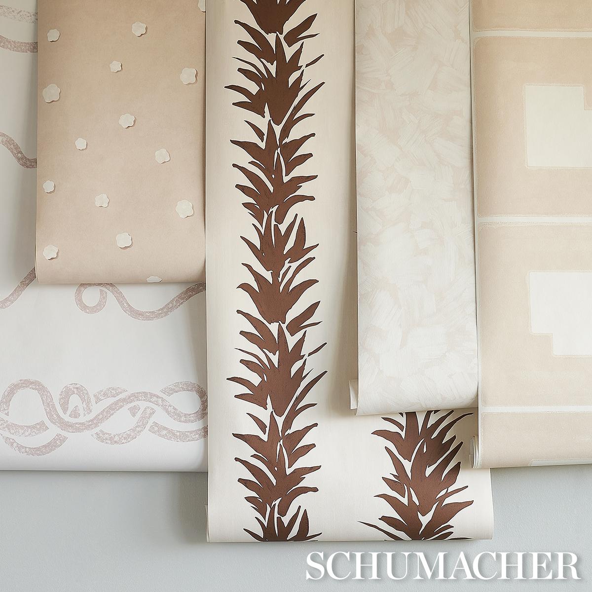 Schumacher Heavenly Bodies Sand Wallpaper