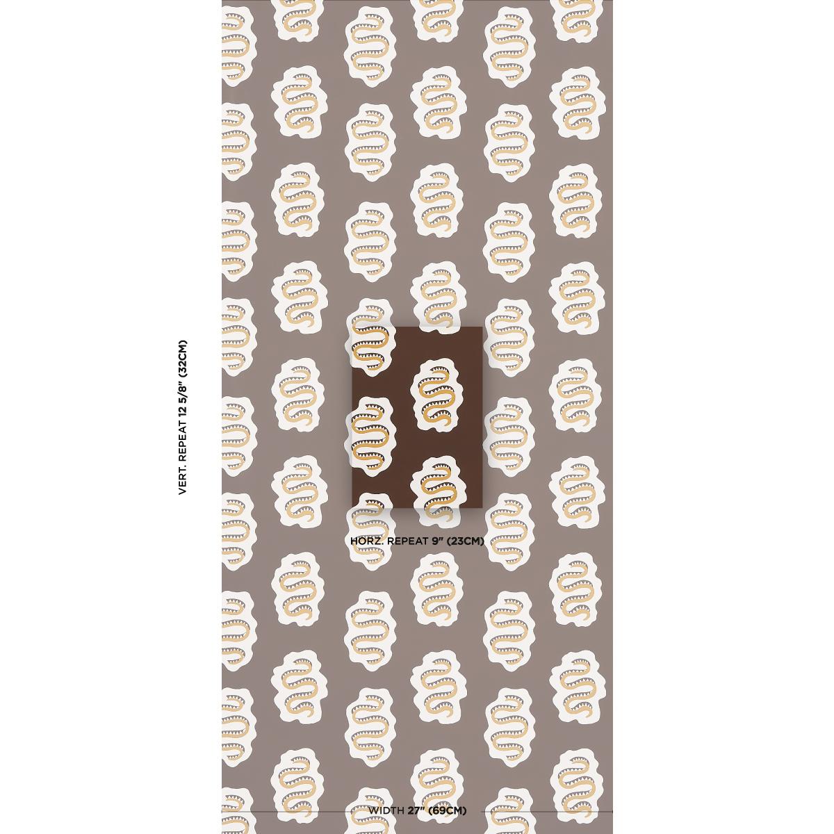 Schumacher Elsa Amber Wallpaper