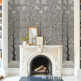 Schumacher Kayon Sisal Panel Black Wallpaper