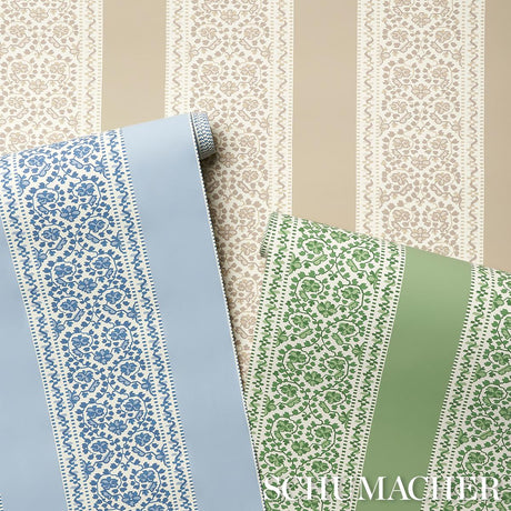 Schumacher Jasmine Neutral Wallpaper