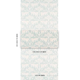 Schumacher Woodland Leopard Sisal Waterblue Wallpaper