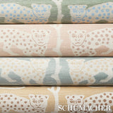 Schumacher Woodland Leopard Sisal Waterblue Wallpaper