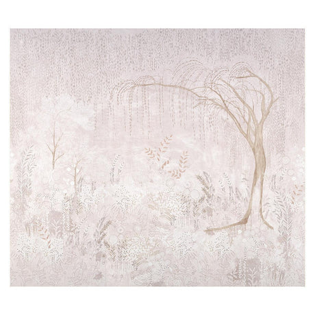 Schumacher Bisou Panel Set Blush Wallpaper