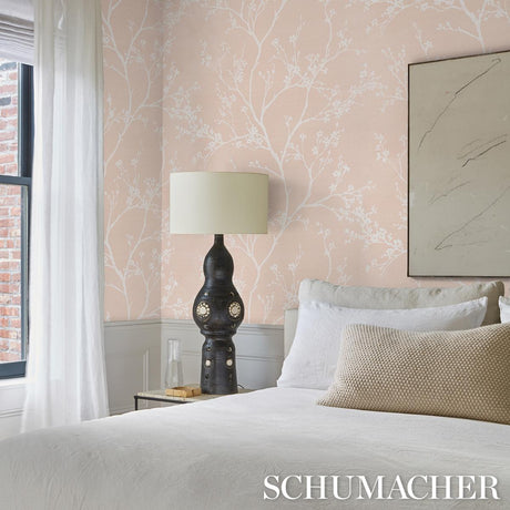 Schumacher Twiggy Sisal Petal Wallpaper